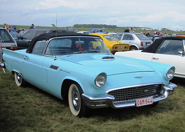 1957 ford thunderbird blue