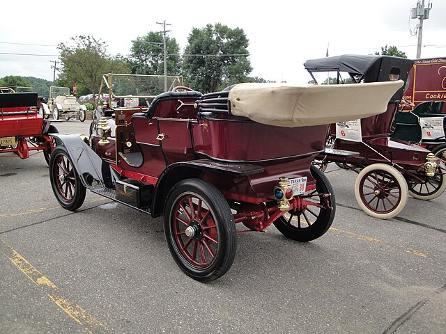 1908 cadillac model 30 touring rear