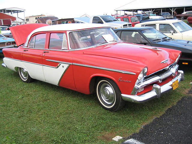 1955 plymouth belvedere 4dr red