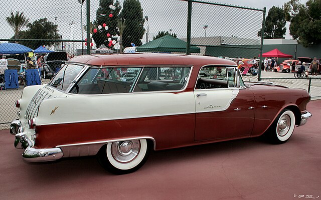 1955 pontiac star chief custom safari side