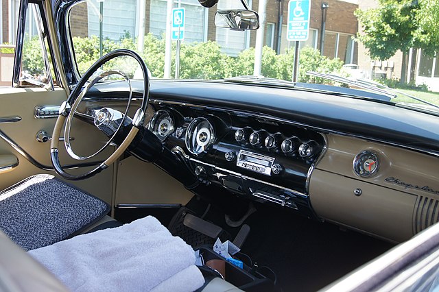 1956 chrysler 300 b interior
