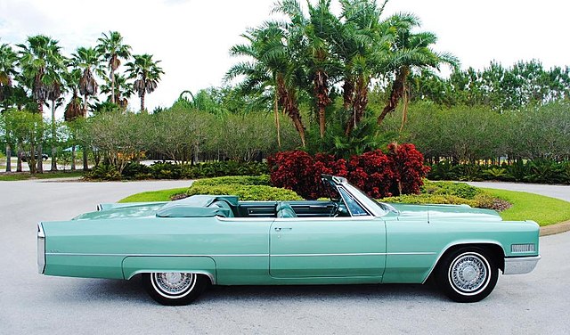 1966 cadillac deville convertible side
